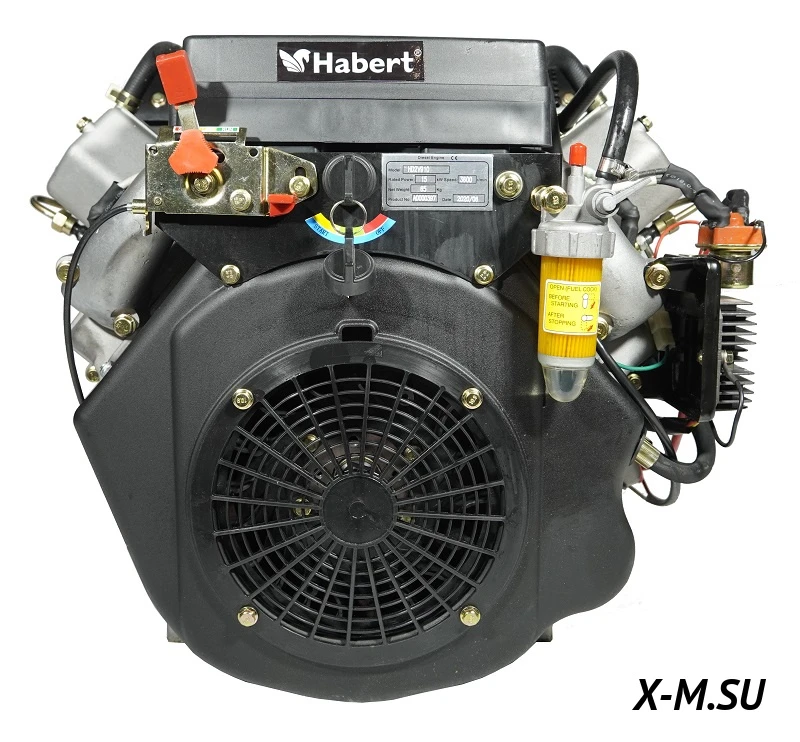 Двигатель дизельный Habert HD2V910 D25.4 мм 20А Двигатель дизельный Habert HD2V910 D25.4 мм 20А