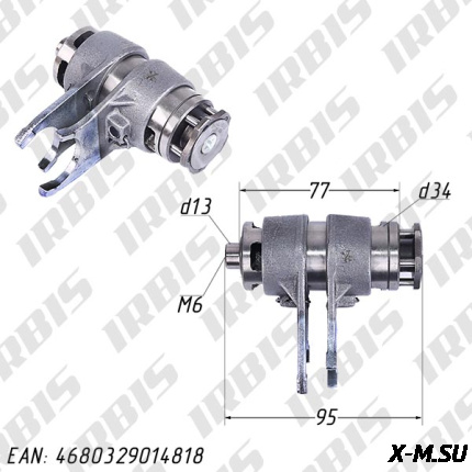 Вал переключения передач (копирный, с вилками) 153FMI, 154FMI (N-1-2-3-4)